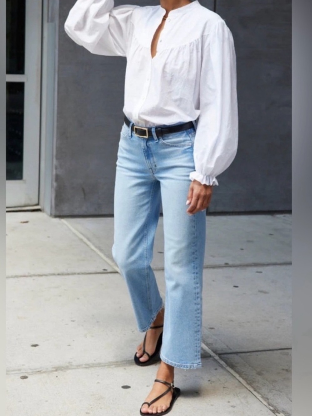 AYR Jeans The Easy Easy Straight in Day Spa Light Blue